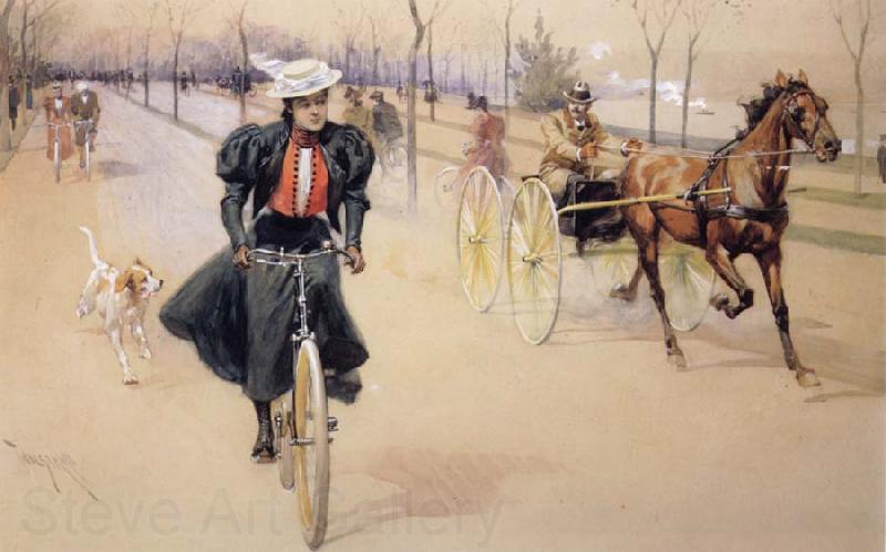 Thure de Thulstrup Depicts the Latest modes of Transportaion Spain oil painting art